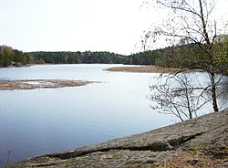View of the lake