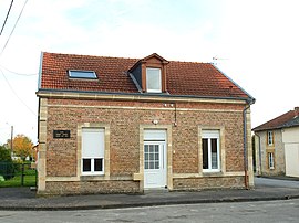 The town hall in Dricourt