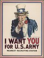 American WWI Uncle Sam recruiting poster (1917)