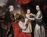 Tysoe Hancock and his family with an Indian maid (1765)