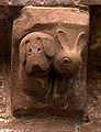 One corbel shows a hound and hare