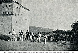 Kulla (fortified tower house) in Perlat, Mirdita (1908)