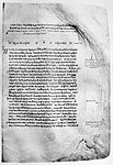 Der Anfang des Protagoras in der ältesten erhaltenen mittelalterlichen Handschrift, dem 895 geschriebenen Codex Clarkianus (Oxford, Bodleian Library, Clarke 39)
