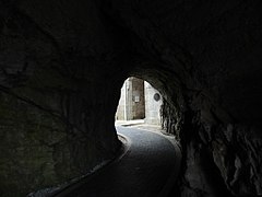 Tunnel leading from the entrance to the courtyard