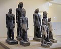 Taharqa appears as the tallest statue in the back (2.7 meters), Kerma Museum.[65]