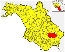 Sanza within the Province of Salerno