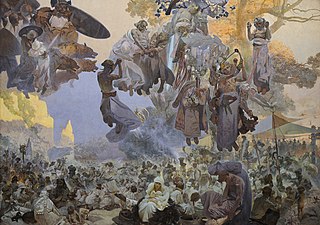 Mucha's The Slav Epic cycle No.2: The Celebration of Svantovít (1912)