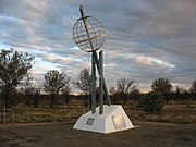 Monument marking the Tropic of Capricorn just north of Alice Springs, Northern Territory
