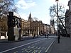 Whitehall, featuring the Monument to the Women of World War II and the Cenotaph, near Big Ben