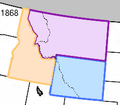 Idaho-, Montana- und Wyoming-Territorien (1868)