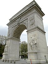 The north face of the Washington Square Arch