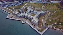 An aerial photograph of Castillo de San Marcos in St. Augustine.