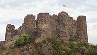 Amberd castle was conquered from the Seljuq Turks in 1197 by Zakare Zakarian, and reinforced under the Zakarians thereafter.