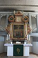 Altar von 1607, dahinter die Orgel