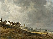 Jan van Goyen: Beach scene, 1638