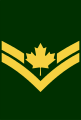 Early post unification Corporal insignia with maple leaf.