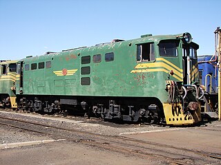 No. E613 in SAR green and whiskers at Bloemfontein, Free State, 18 September 2015