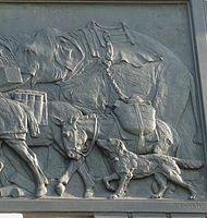 Detail from Brook Hitch relief
