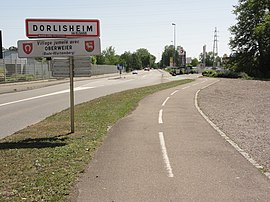 The road into Dorlisheim