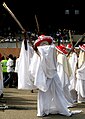 Masquerades in the Eyo Iga Etti procession.