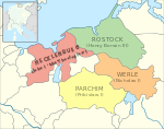 First partition of Mecklenburg (English names)