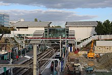 General view to the east (with the construction site of the Grand Paris Express on the right)