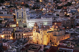 Guanajuato city panorama.