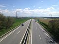 Highway D46 on its 13th kilometr in direction to Vyškov at bridge near Brodek u Prostějova.