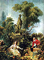 One of Fragonard's rejected canvases "The Meeting"