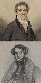 portraits of two men in early 19th century costume