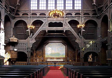Altar of the church in Kiruna by Prince Eugen, Duke of Närke, Sweden