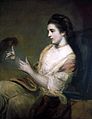 Kitty Fisher, with the artyist's parrot, oil on canvas 1763/64