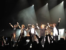 Luna Sea in 2013. From left to right: J, Inoran, Ryuichi, Shinya, Sugizo