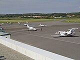 View on the ramp with some small aircraft