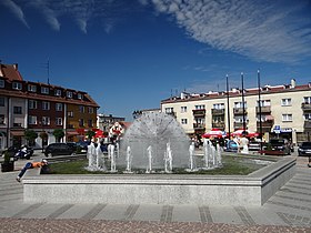 Central square, with fountain