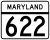 Maryland Route 622 marker