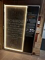 A memorial stone dedicated to Richard III, originally from Leicester Cathedral