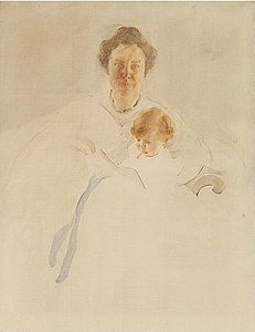 Mrs. Robert Chapin and Daughter Christina by Cecilia Beaux, 1902