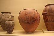 Naqada II boats on pottery vases