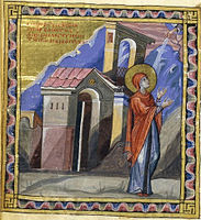 Paris Psalter, Hannah’s Prayer, c. 950, Paris, Bibliothèque Nationale de France ms. grec 139, fol. 428v.