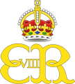The royal cypher of King Edward VIII, using the Tudor Crown