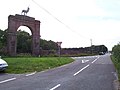 The Stag Gate on the A31 road to Dorchester