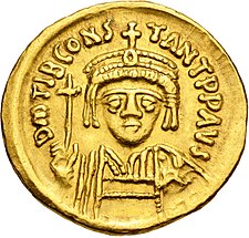 Golden coin depicting the Emperor