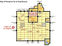 Location of the tomb of Li Jingxun, just out of the ancient city of Xi'an