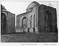 Tughlugh Timur (r.1347–1360) mausoleum, Almaliq, Xinjiang. A rare example of Chagatai architecture.[41]