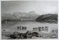 Ullswater, Cumberland Engraving by James Tibbits Willmore for Turner's Picturesque Views in England and Wales
