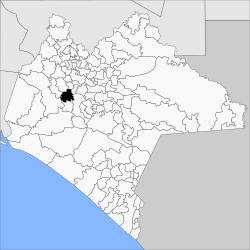 Location in Chiapas
