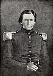 Engraving of a young Grant in uniform