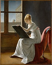 Portrait of Charlotte du Val d'Ognes; by Marie-Denise Villers; 1801; oil on canvas; 161.3 x 128.6 cm; Metropolitan Museum of Art[30]