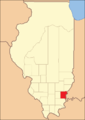 White County in 1821, reduced to its current borders by the creation of Hamilton County